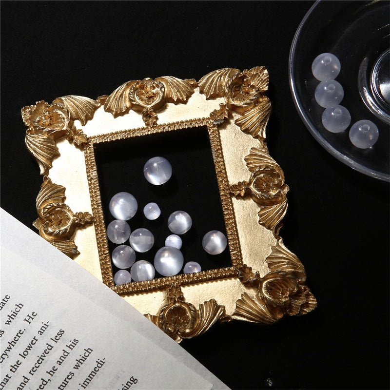 Al por mayor de 50 piezas/paquete de cuentas de resina de ópalo de 6/8/mm Apertura 1.5 mm